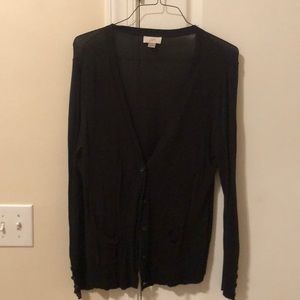 Black cardigan